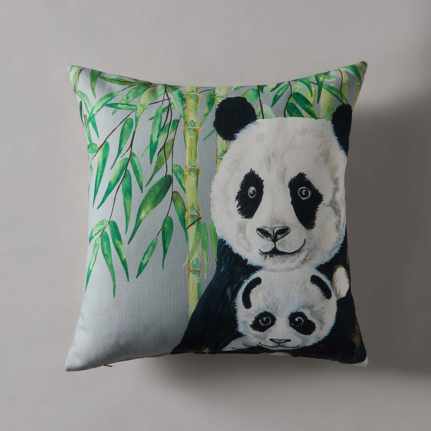 Panda Jungle Print Cushion