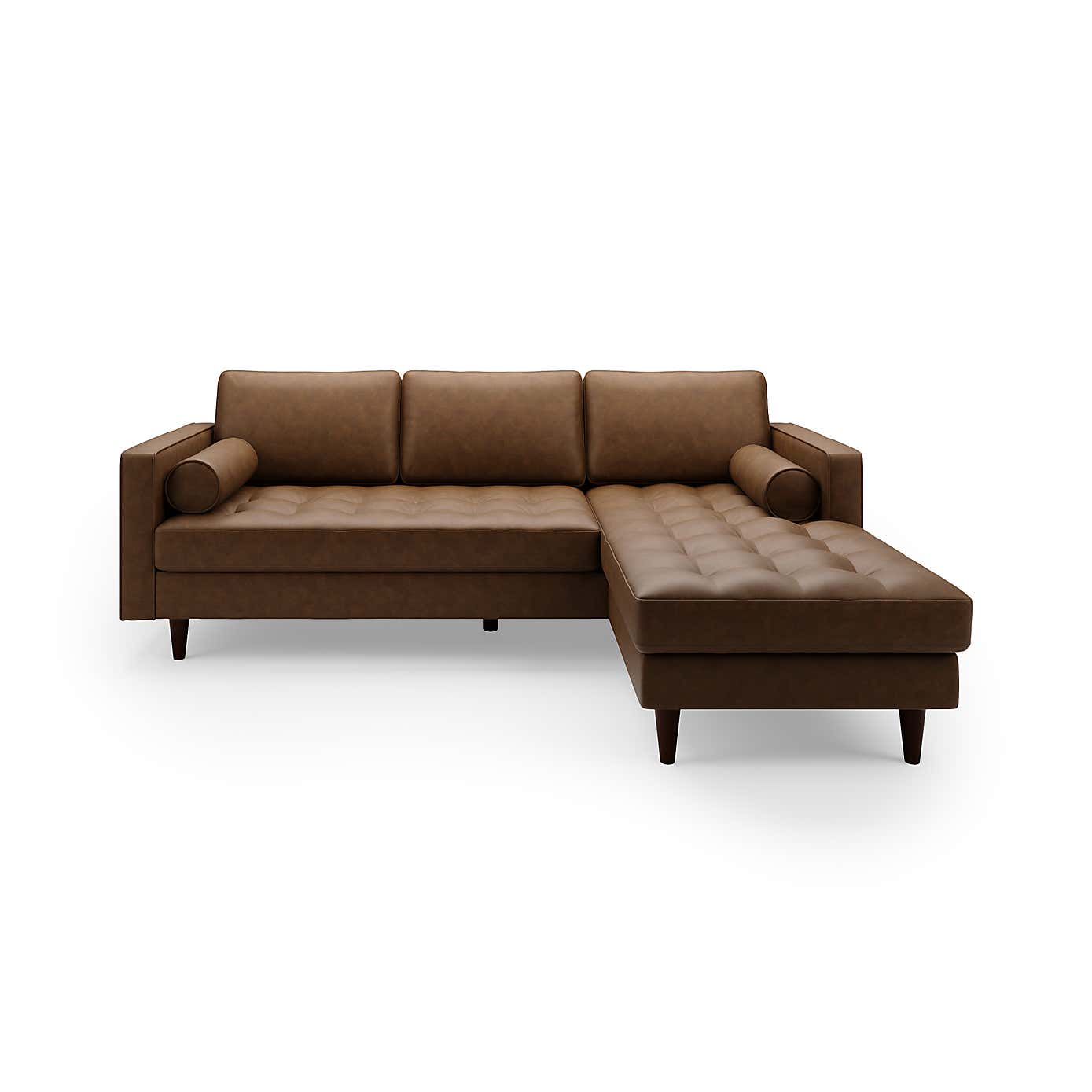 Zoe Faux Leather Right Hand Corner Sofa