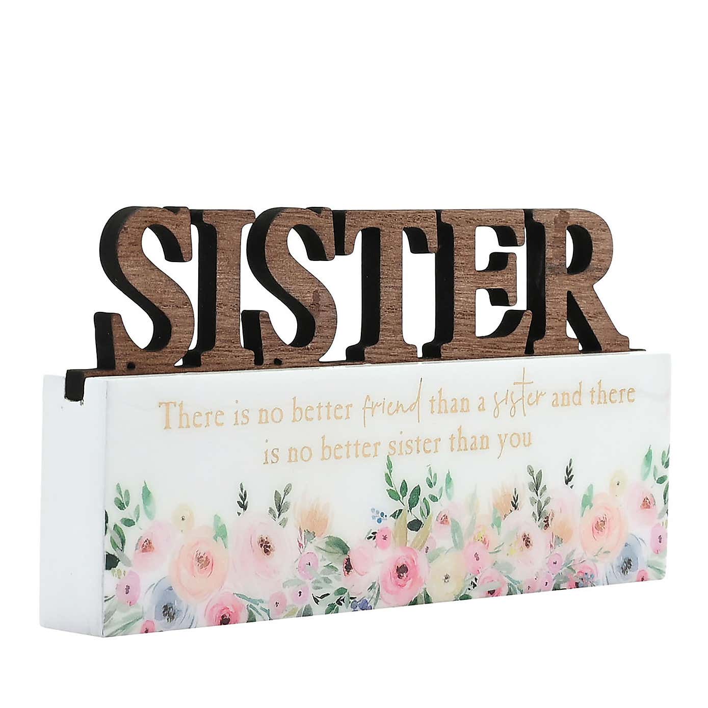 The Cottage Garden Sister Word Plaque
