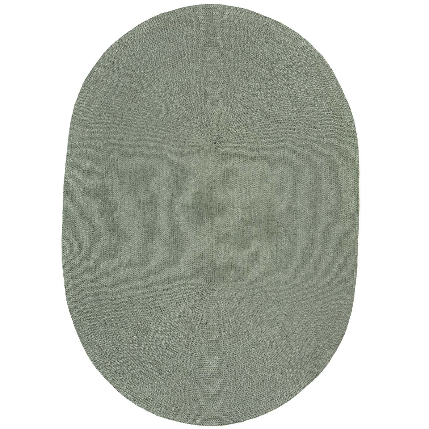 Jute Effect Indoor Outdoor Oval Rug