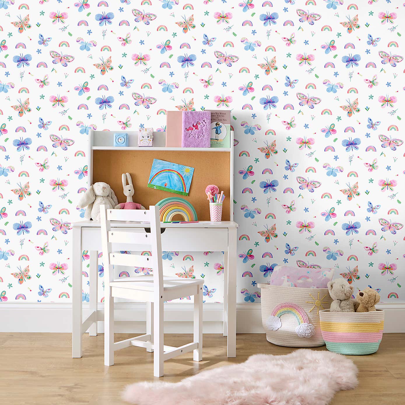 Pastel Butterflies Wallpaper