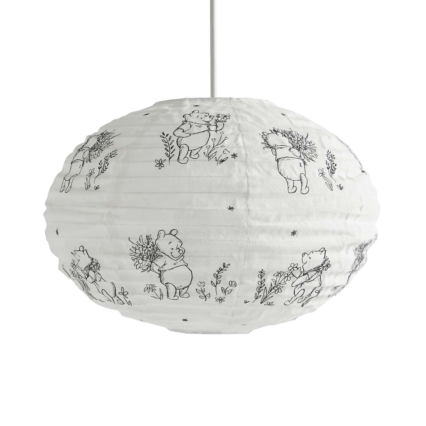 Disney Winnie the Pooh Fabric Shade Ivory