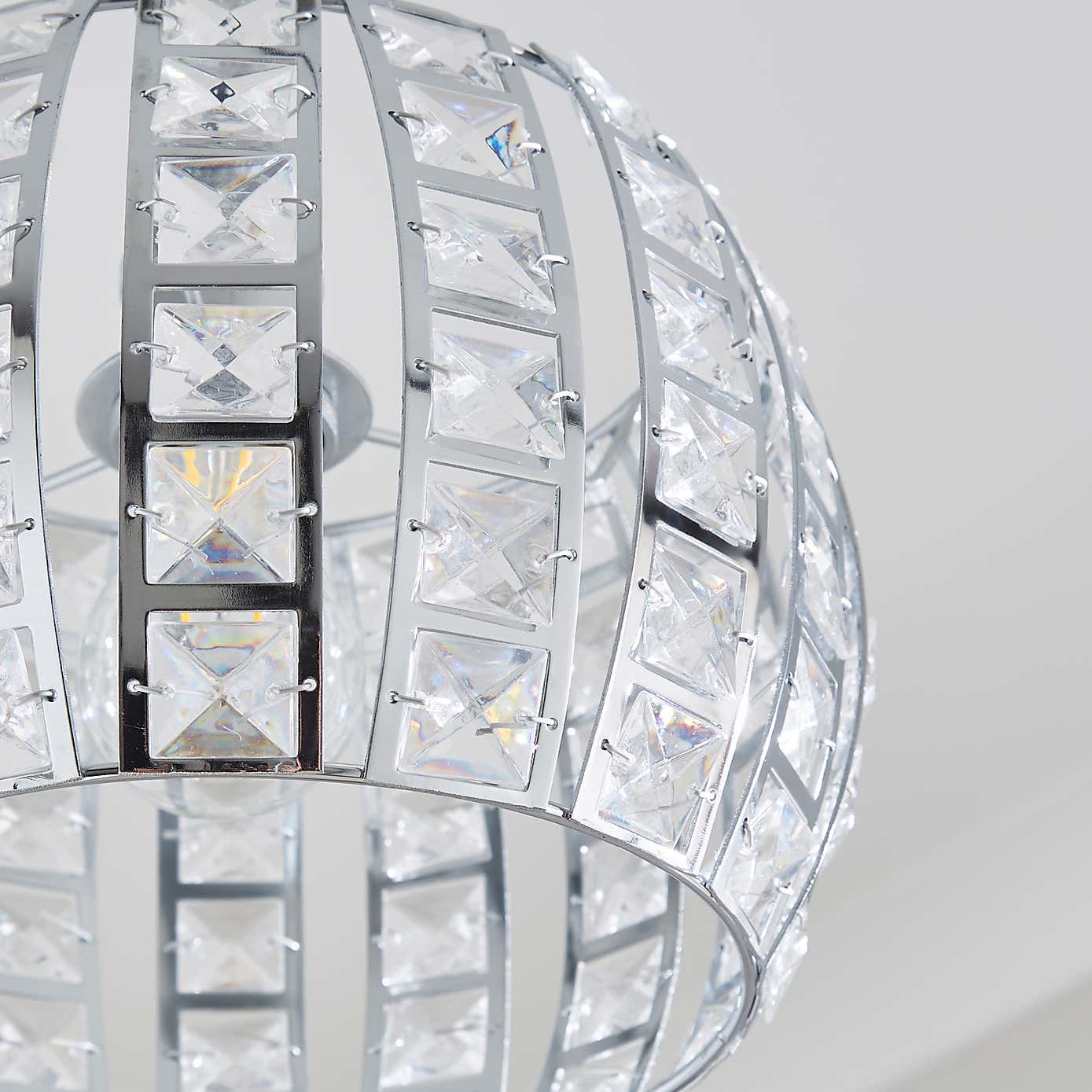 West End Chrome Easy Fit Pendant