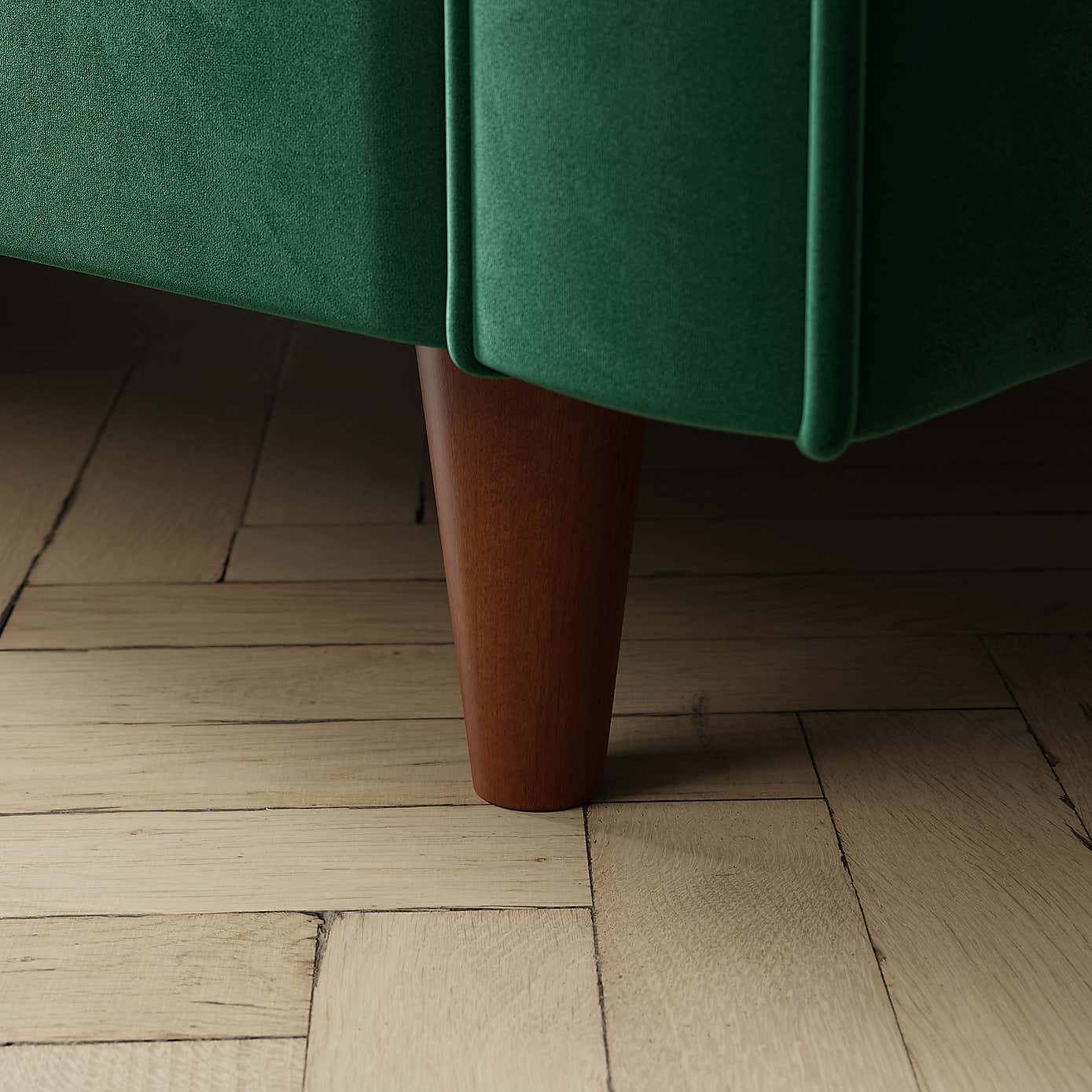 Zoe Plain Velvet 2 Seater Sofa