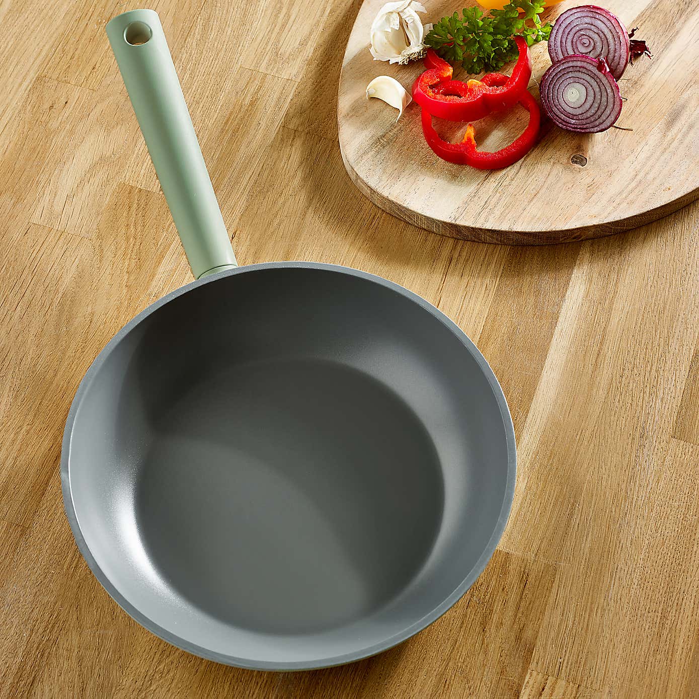 Cast Aluminium Frying Pan 24cm Green