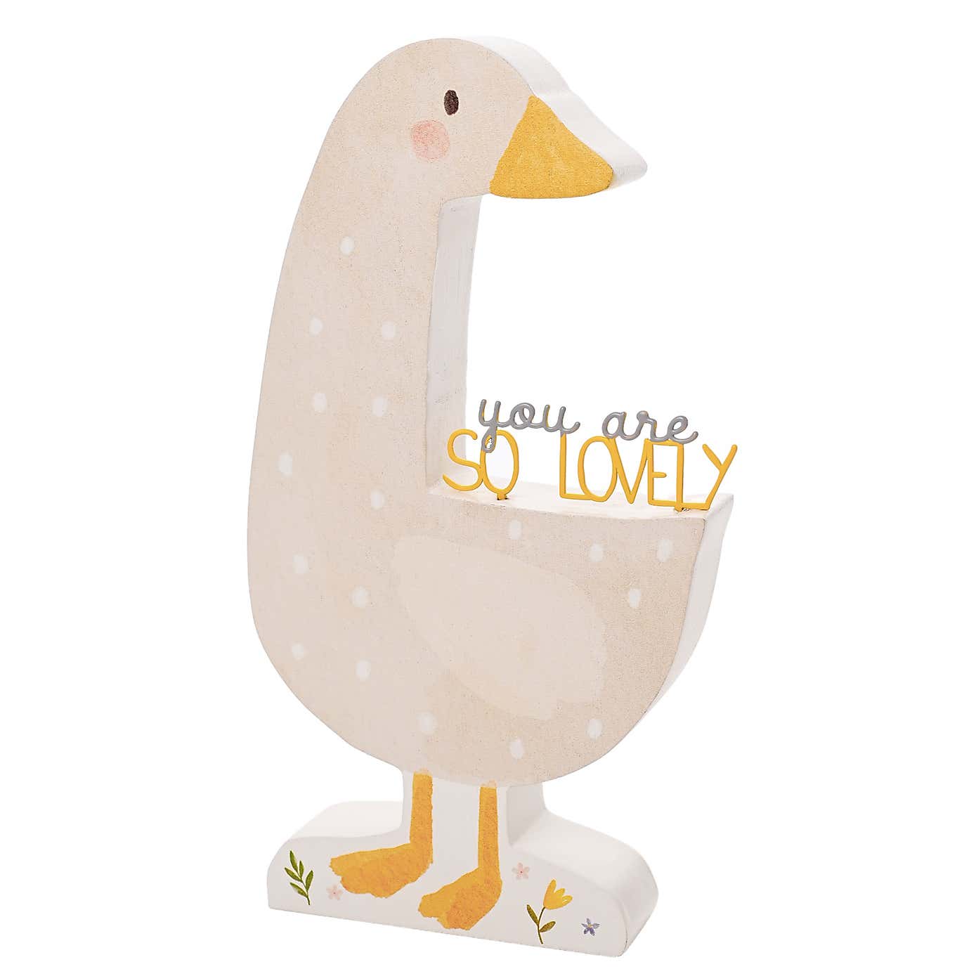 You Are So Lovely Goose Plaque