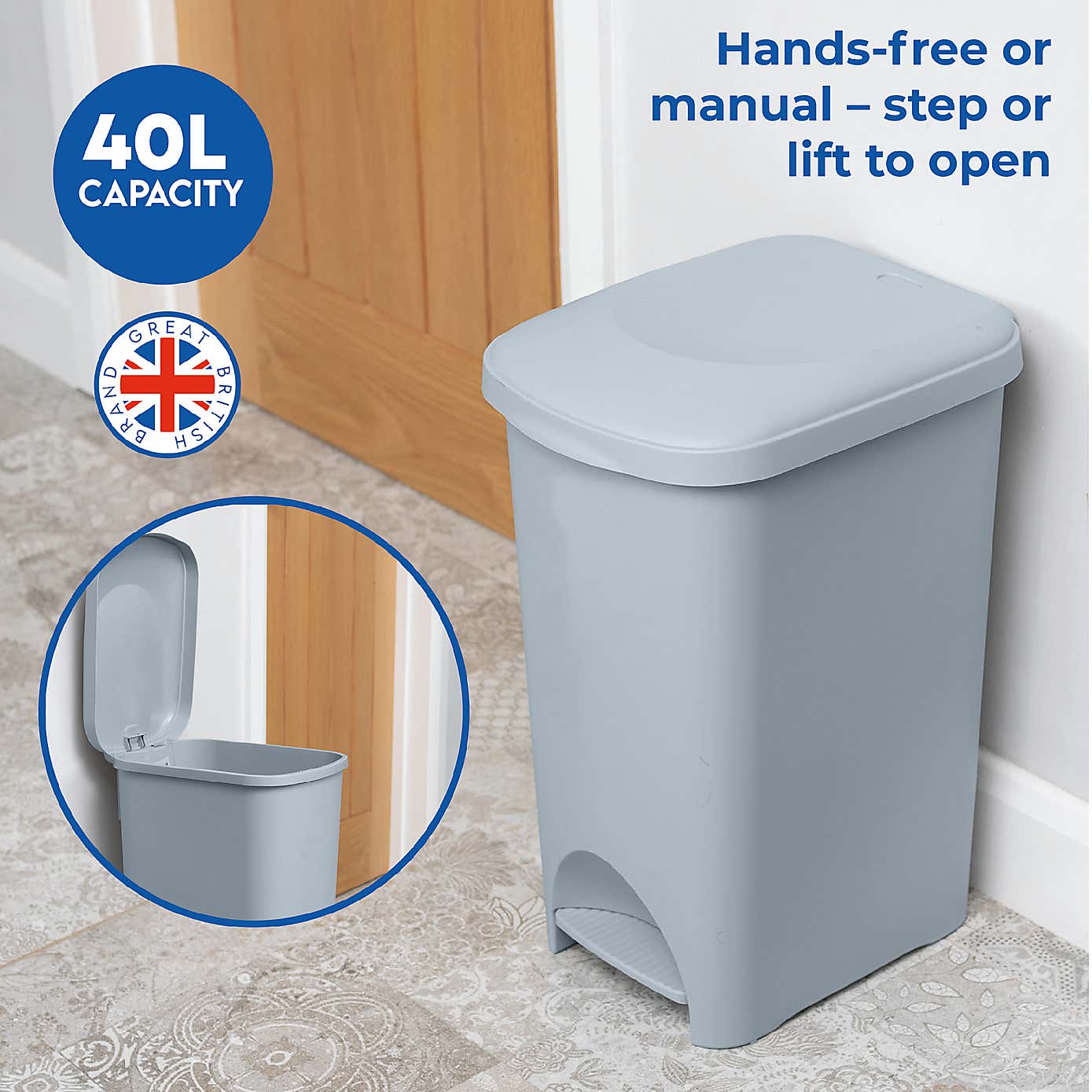 Addis 40L Pedal Bin