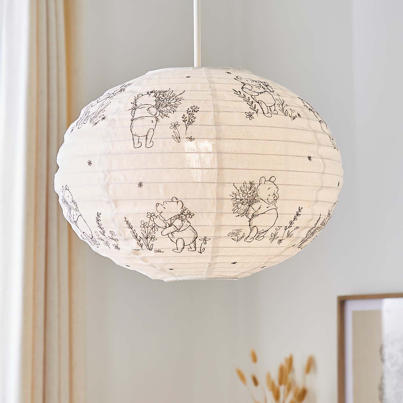 Disney Winnie the Pooh Fabric Shade Ivory