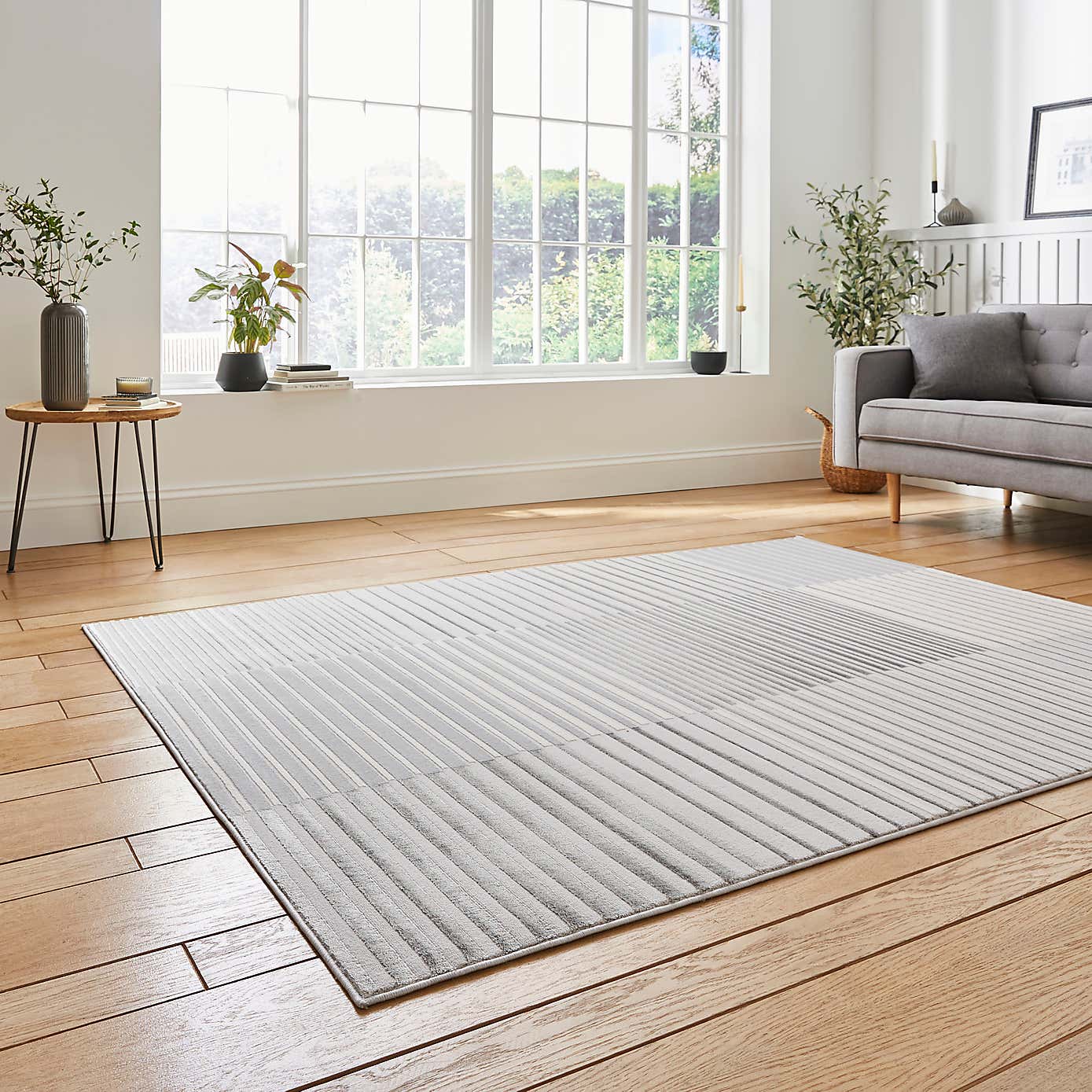 Apollo Abstract Stripe Washable Rug