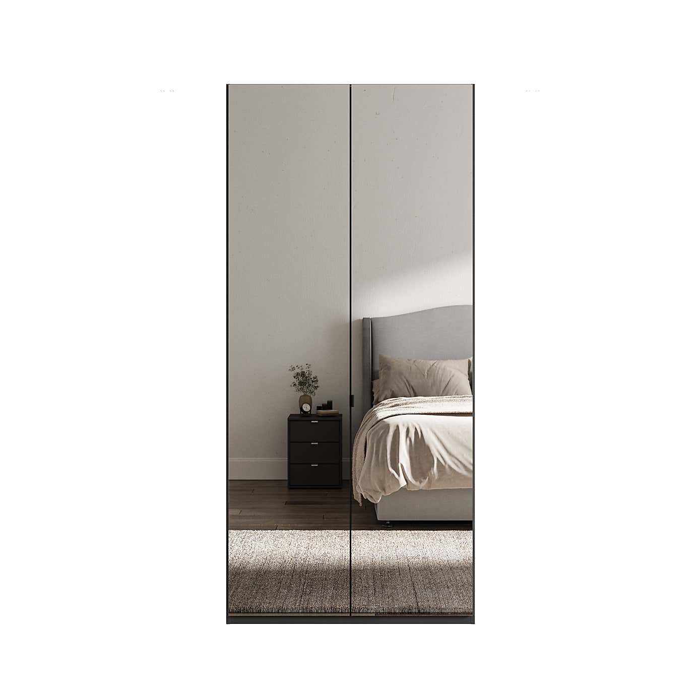 Wiemann Kahla 2 Door Mirrored Wardrobe