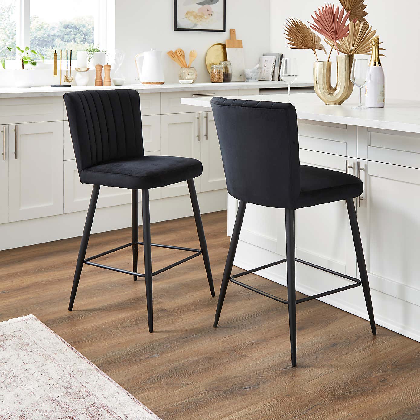 Taylor Velvet Bar Stool