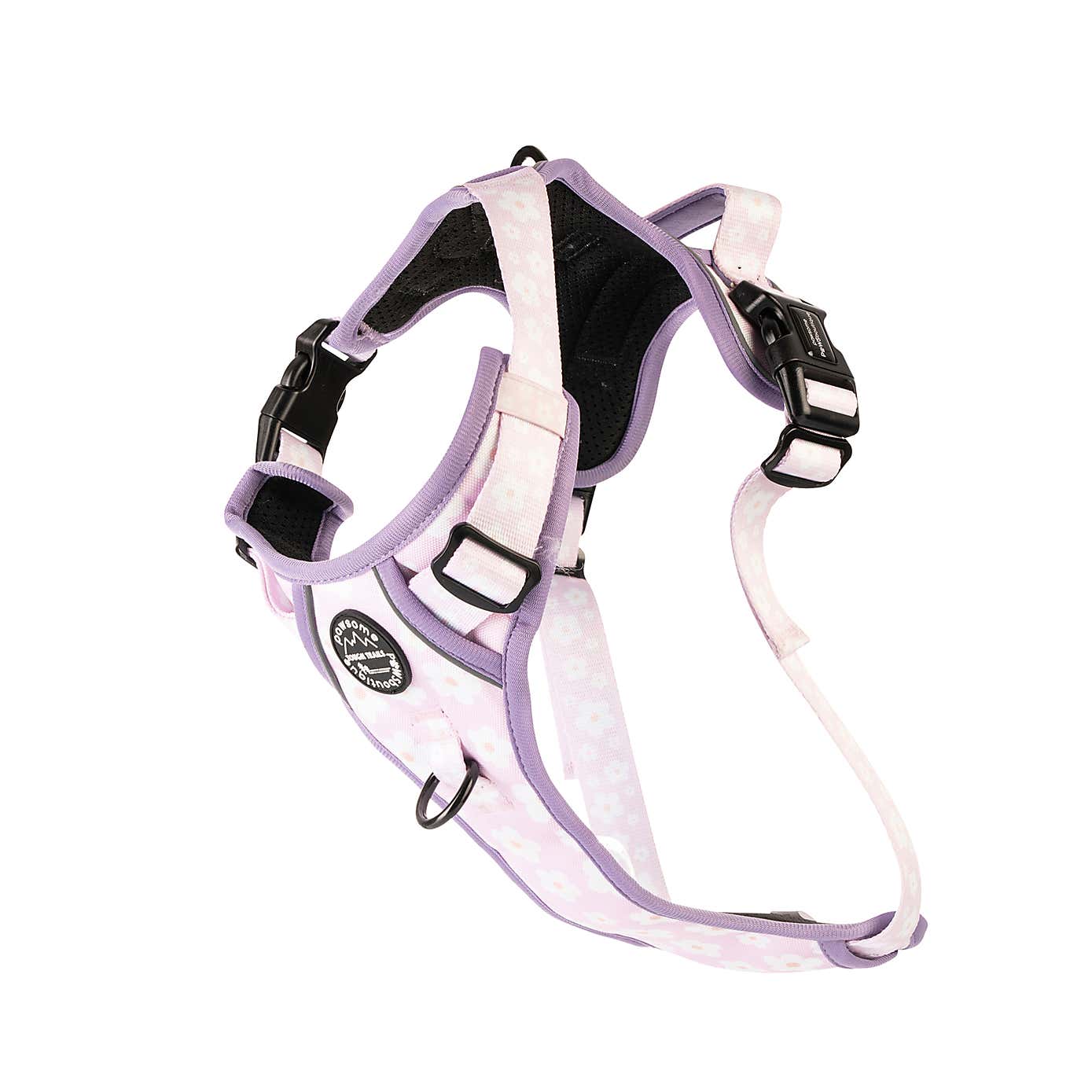 Pink Flowers Tough Trails Dog Harness