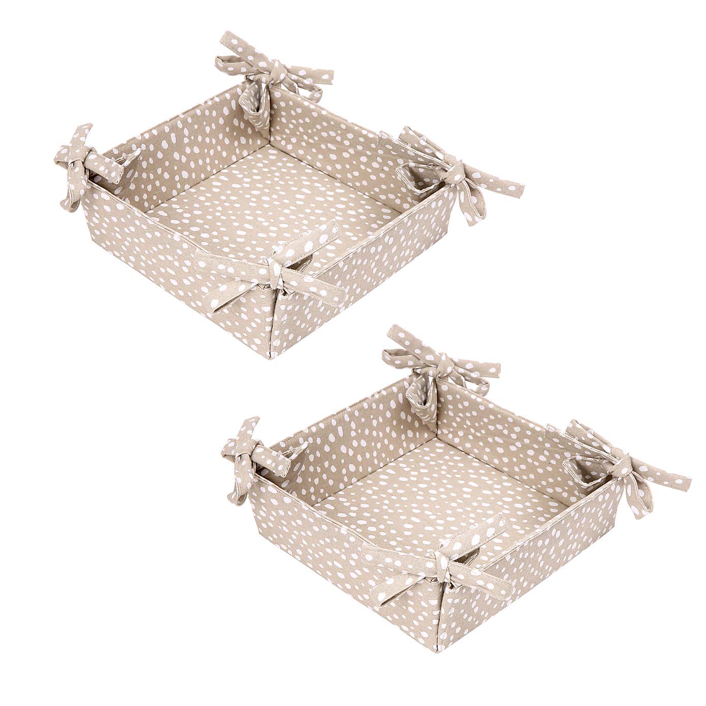 Dexam Sintra Set of 2 Recycled Cotton Bread Baskets