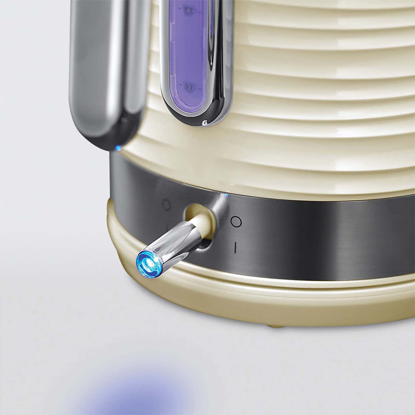 Russell Hobbs Inspire Cream Kettle & 4 Slice Toaster