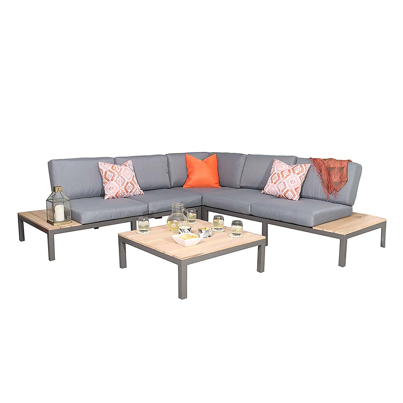 A.Mir Aspen 5 Seater Outdoor Corner Lounging Set