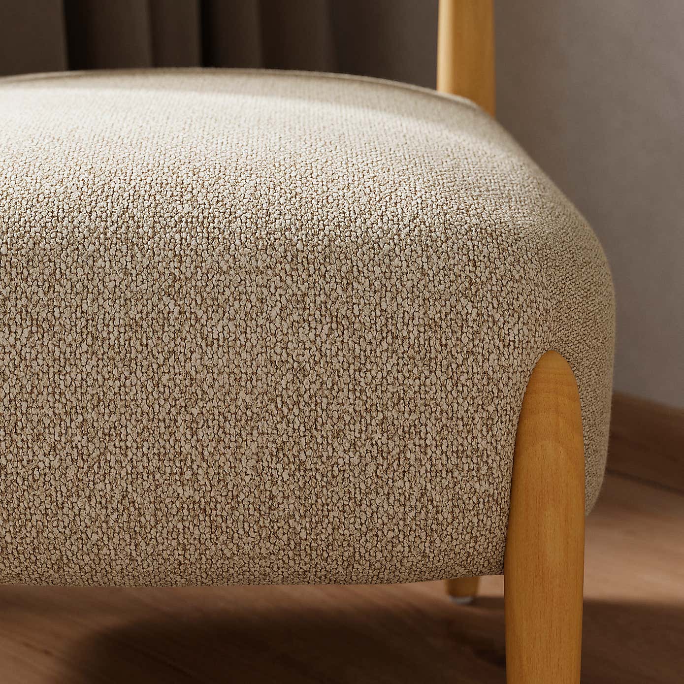 Edited Life Raya Pebble Boucle Accent Chair