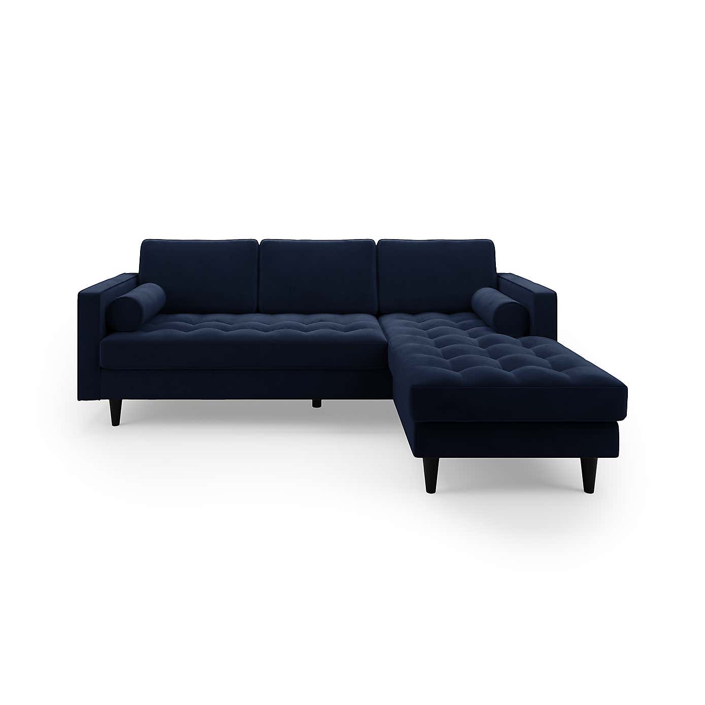 Zoe Velvet Left Hand Corner Sofa
