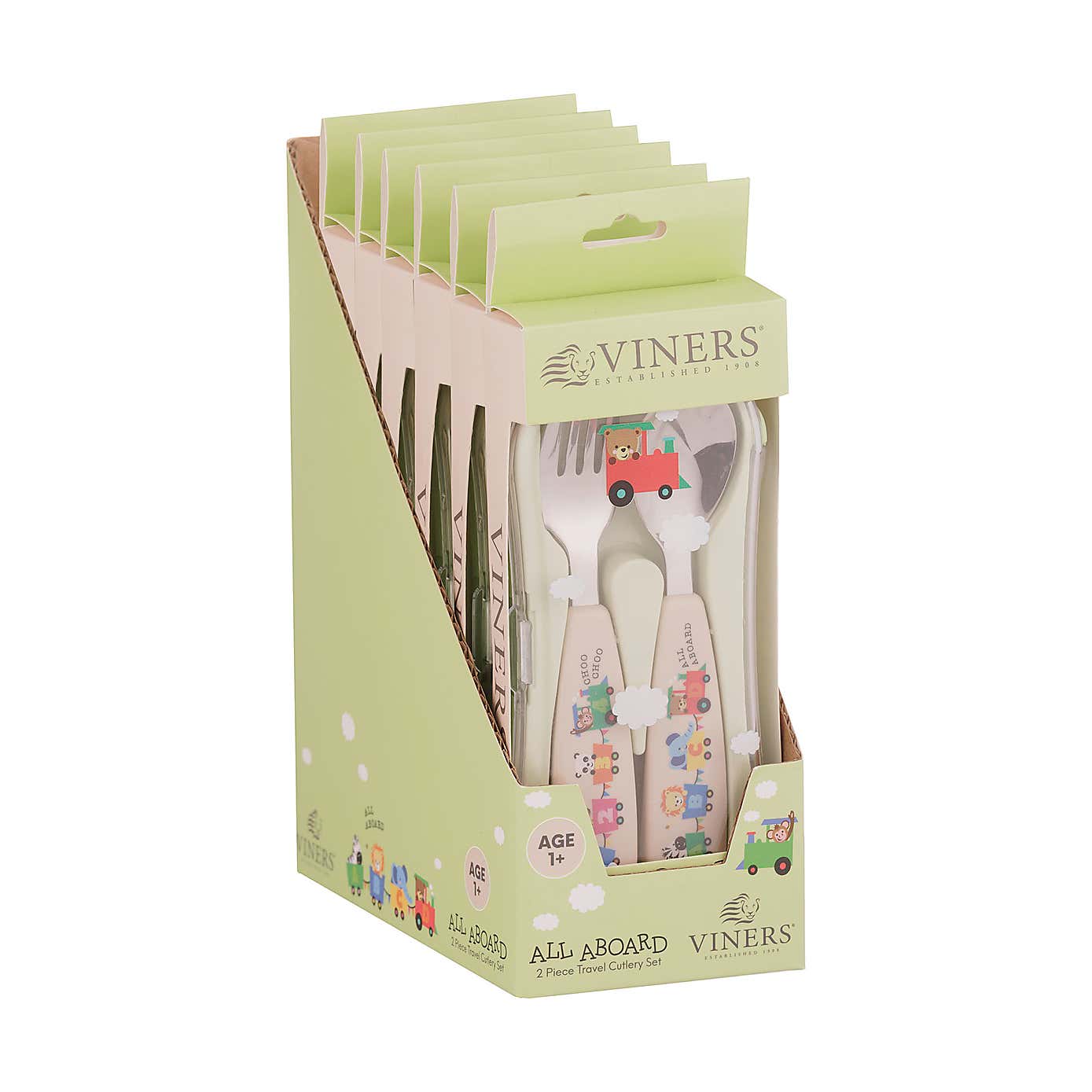 All Abroad 2 Piece Travel Cutlery Set