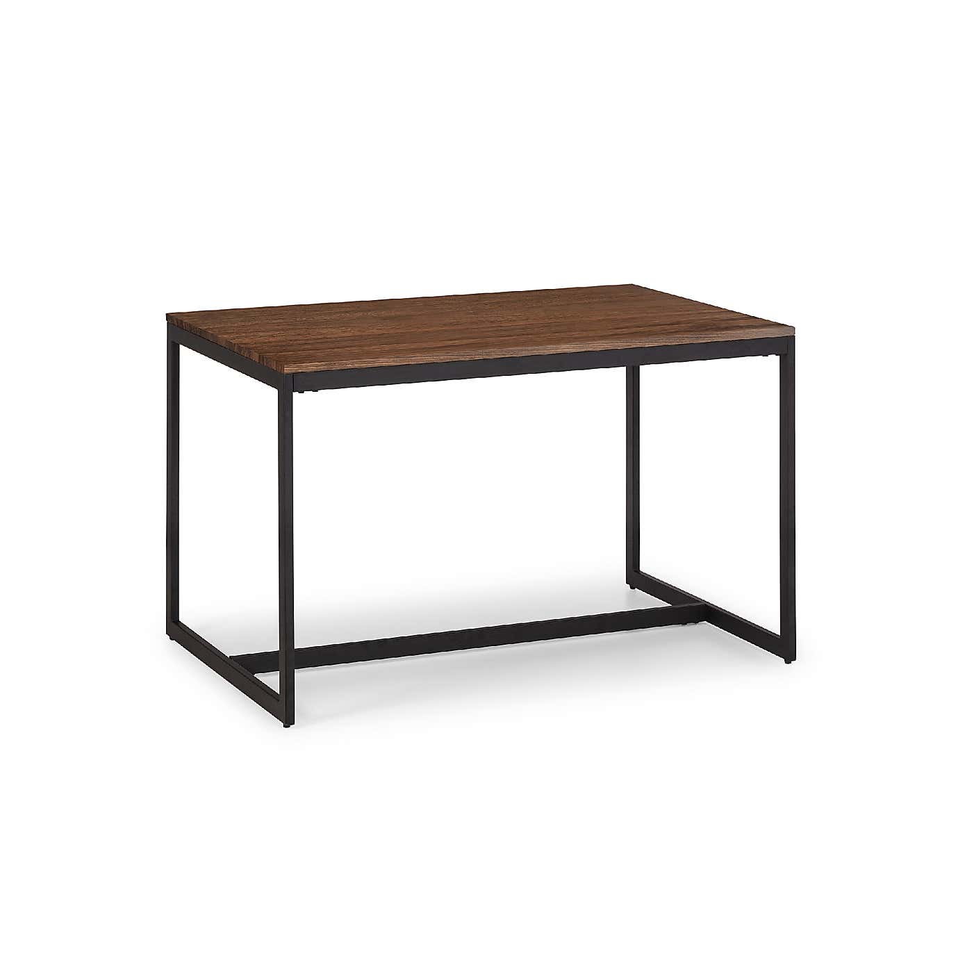 Tribeca Rectangular Walnut Dining Table with 2 Tribeca Benches