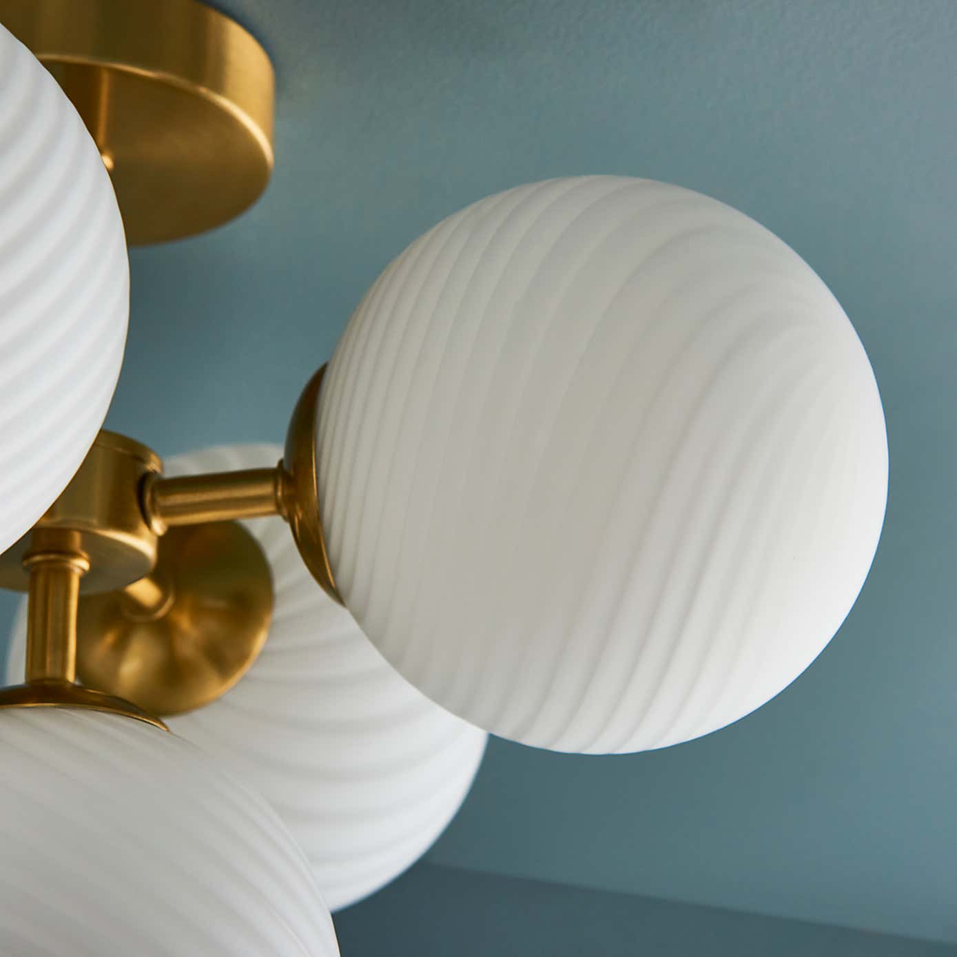 Swirl 5 Light Dimmable Flush Ceiling Light