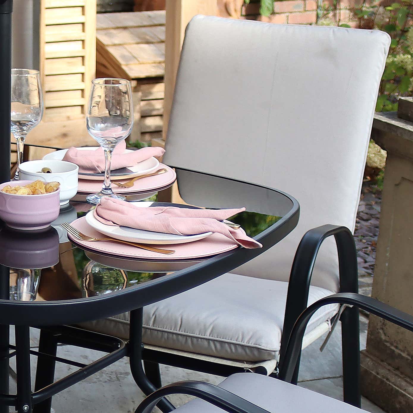 A.Mir Amalfi 4 Seater Padded Garden Set