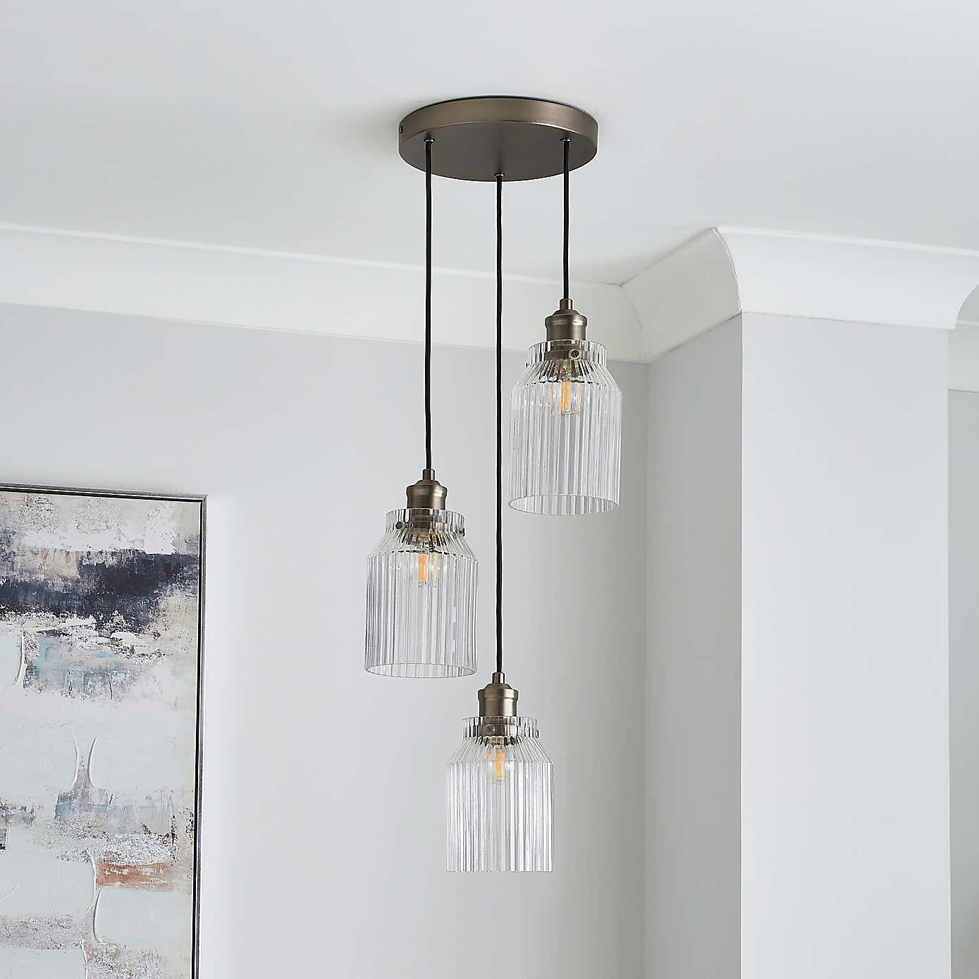 Tobias 3 Light Cluster Ceiling Fitting