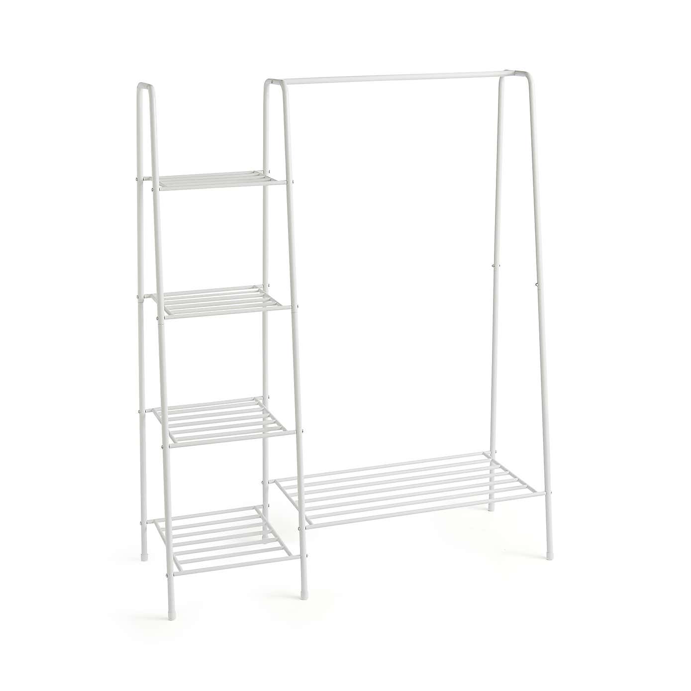 Multifunctional Metal Clothes Rail with Shelves