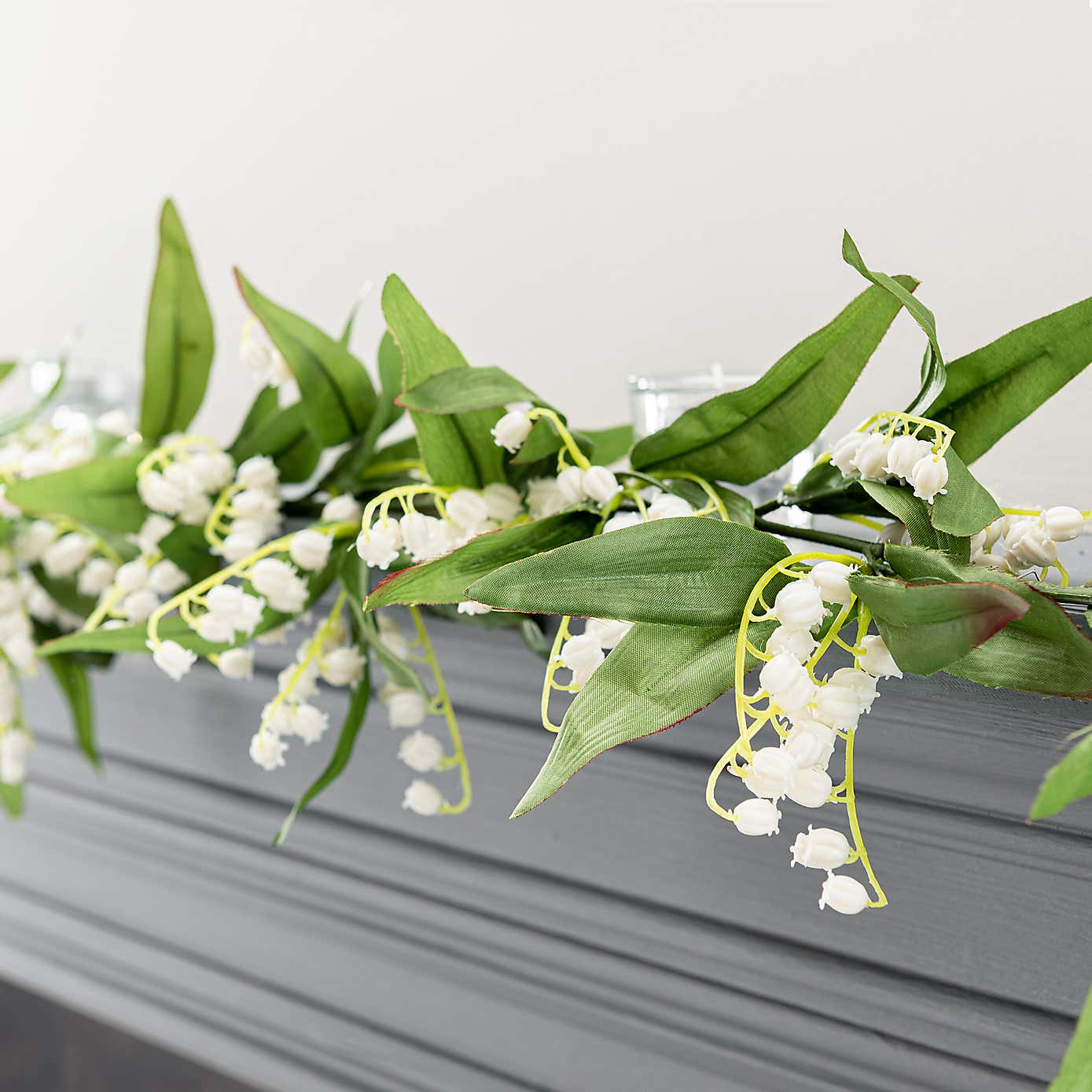Artificial White Lily Garland