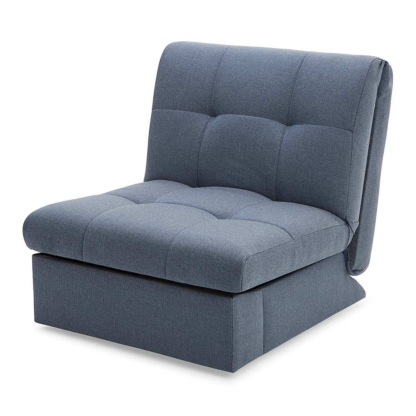 Navy Rowan Single Sofa Bed