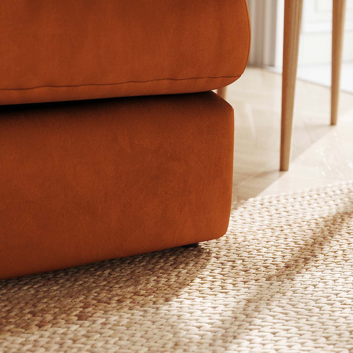 Martha Matte Plush Velvet 2 Seater Double Sofa Bed