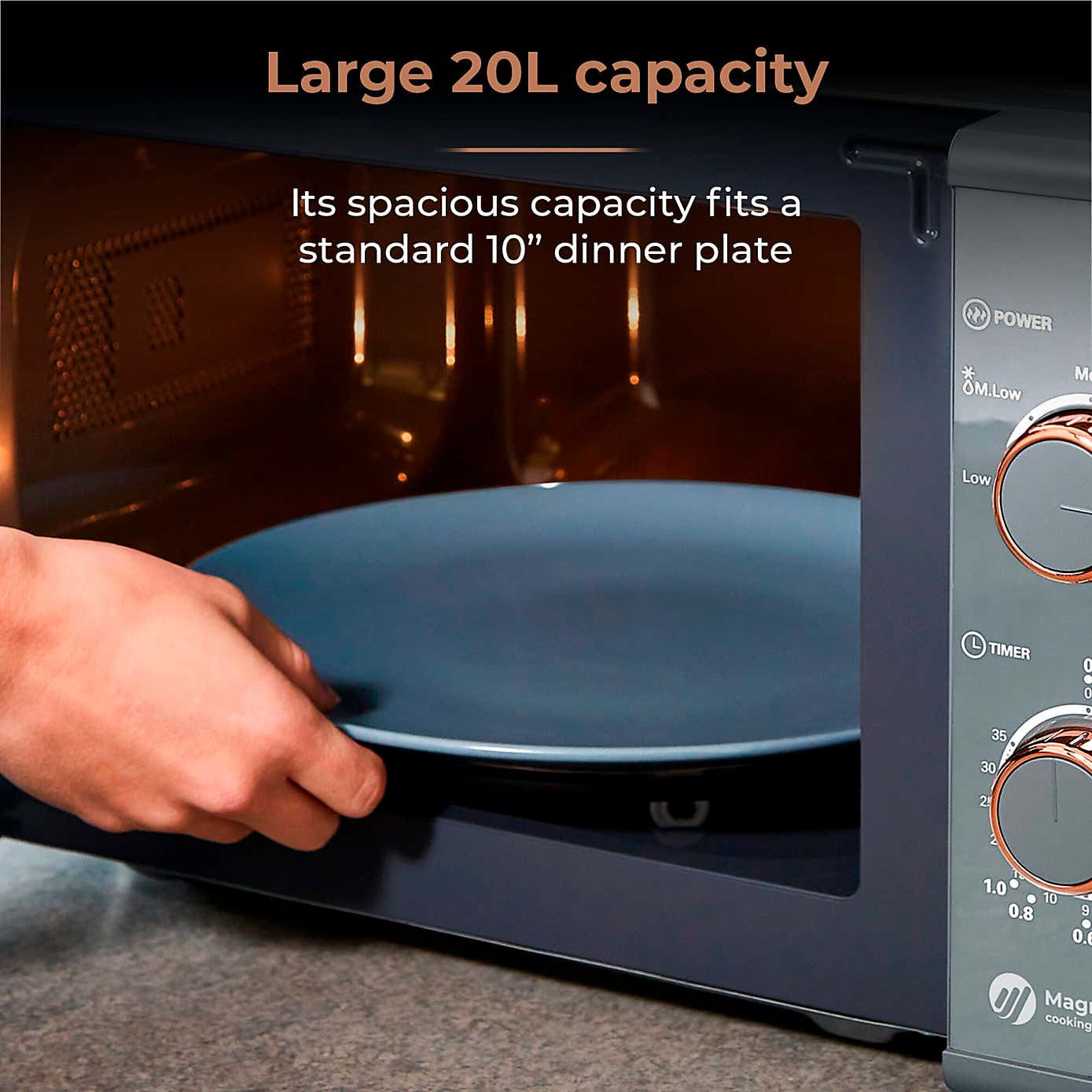 TOWER Cavaletto 20L Manual Microwave