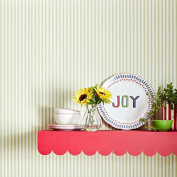 Ticking Stripe Wallpaper