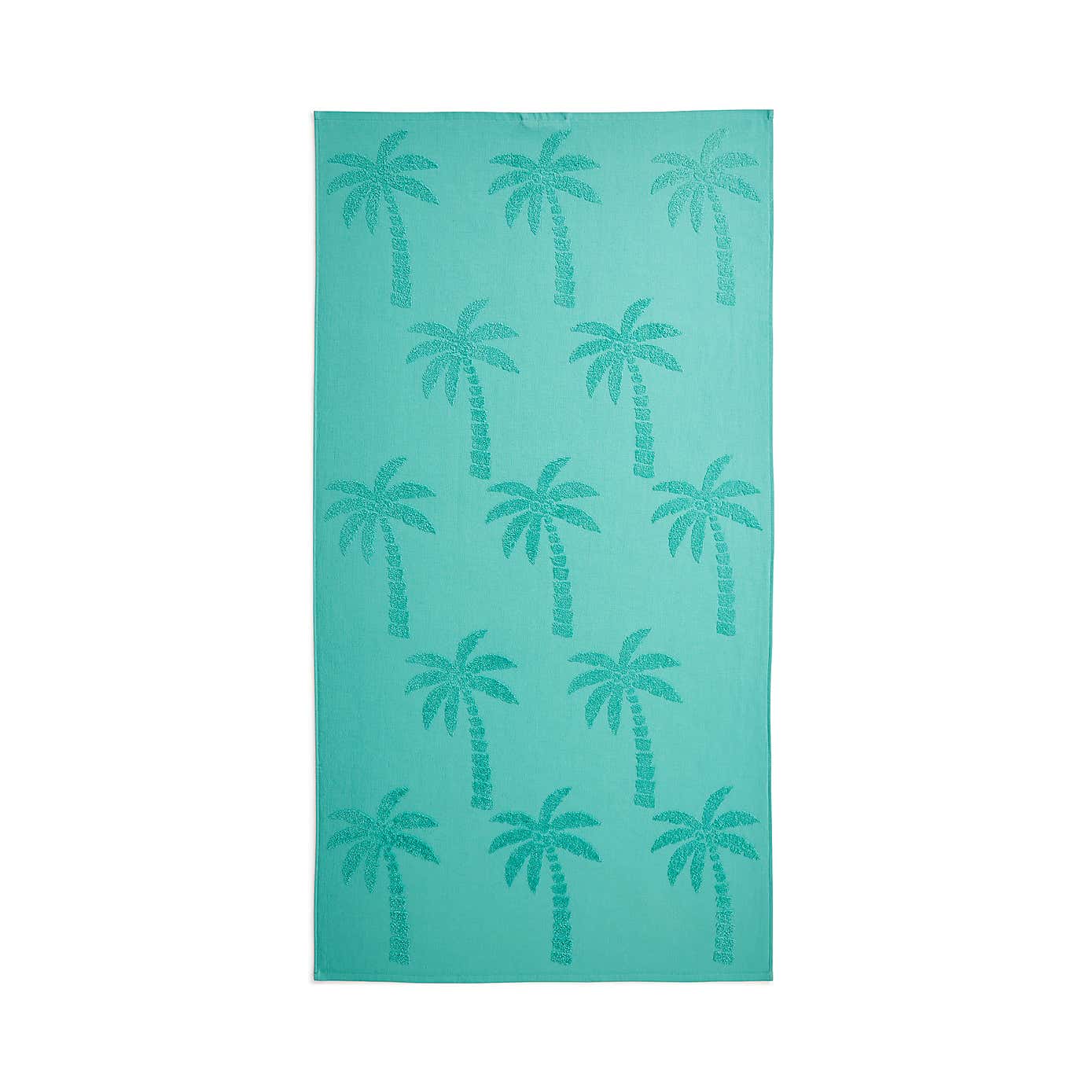 Palm Tree Tufted Cotton Beach Towel