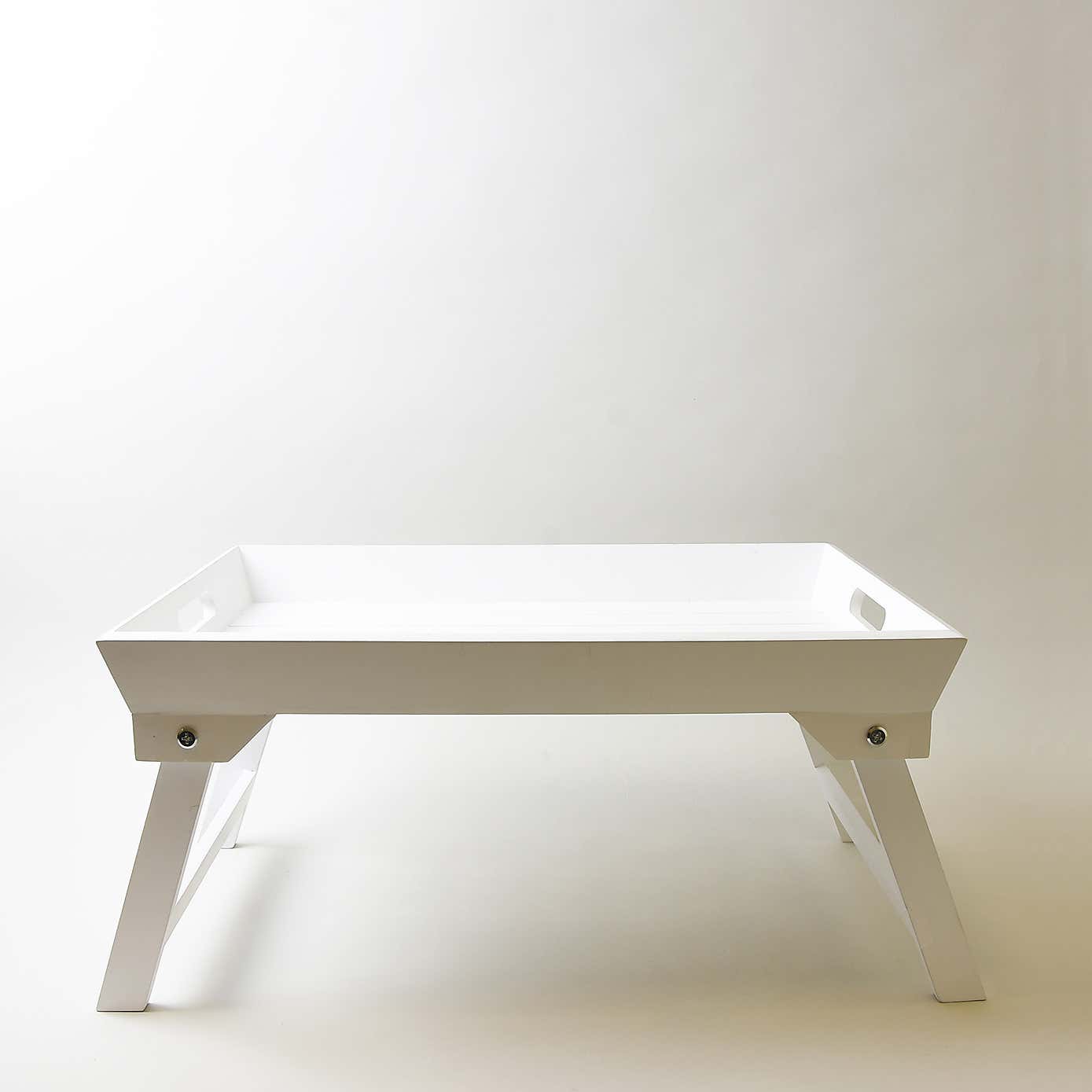 White Wooden Breakfast Tray