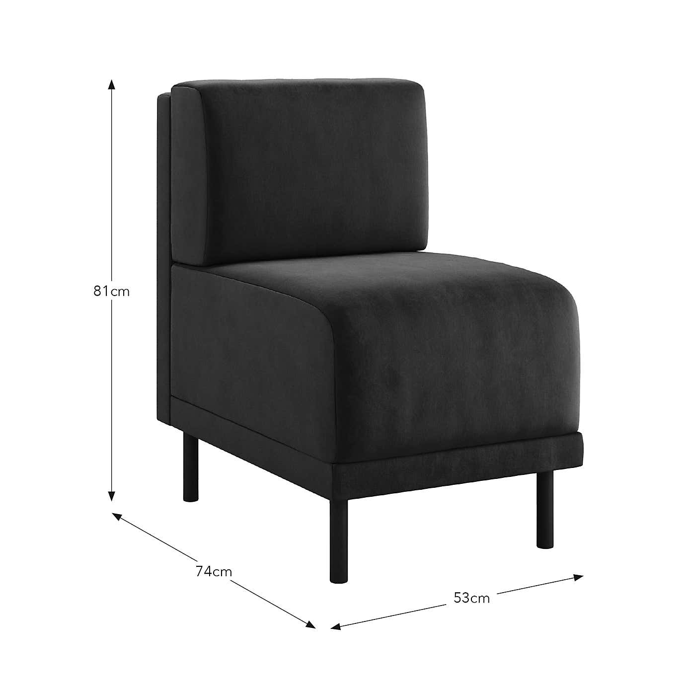 Mae Small Dining Bench, Matte Plush Velvet