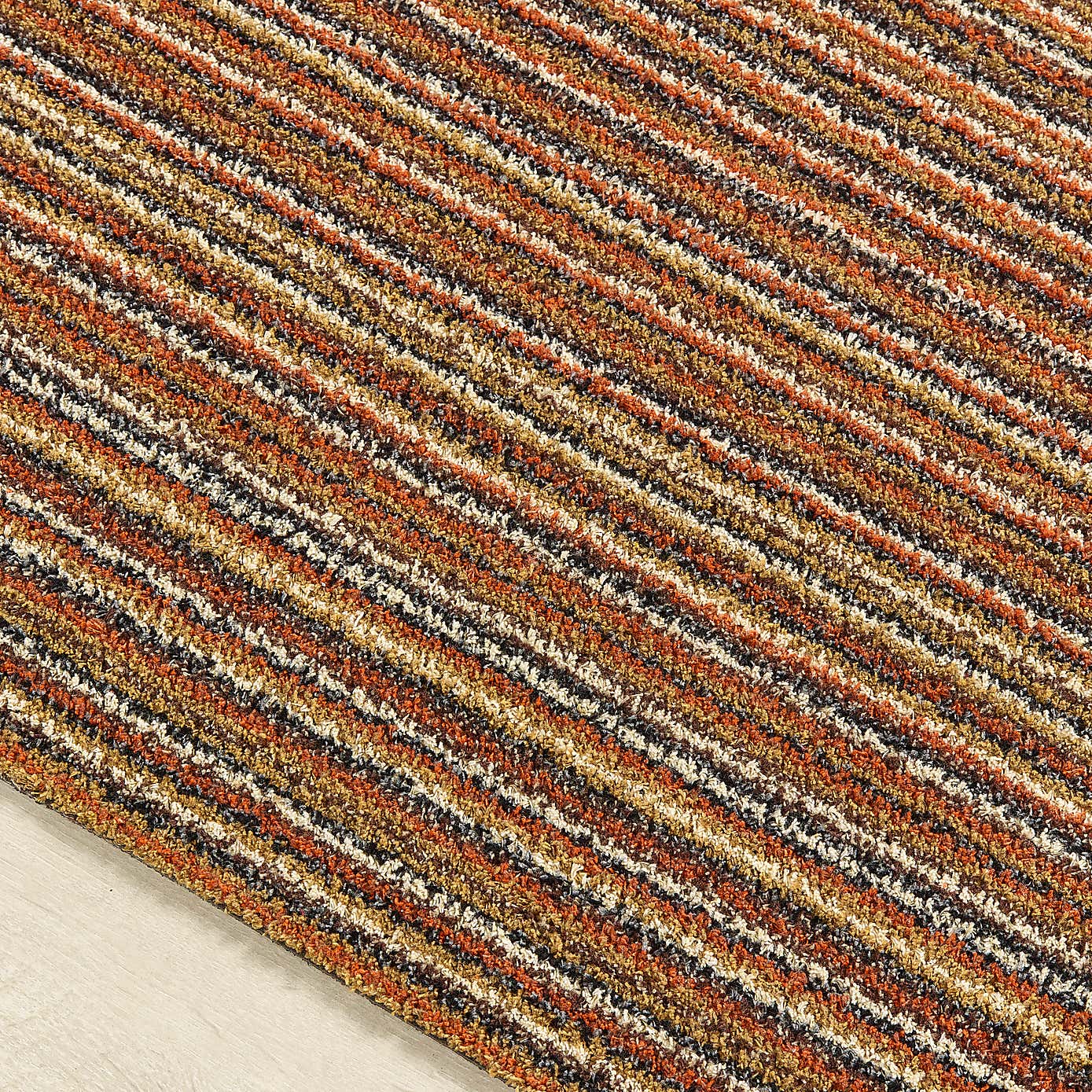 Marvel Striped Washable Cotton Doormat