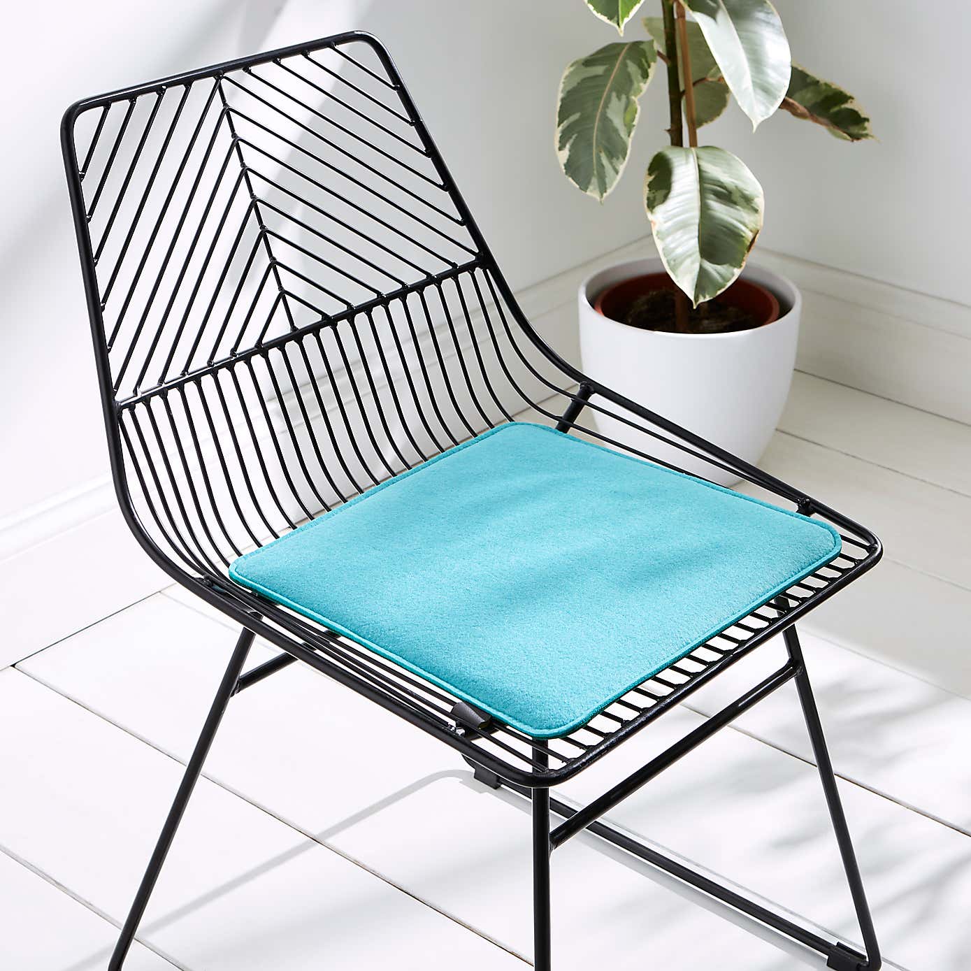 Elements Green Square Reversible Seat Pad