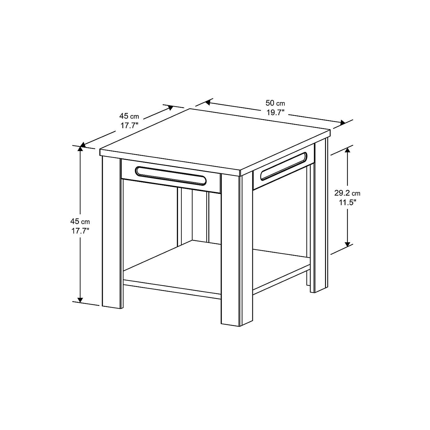 White Sands Side Table