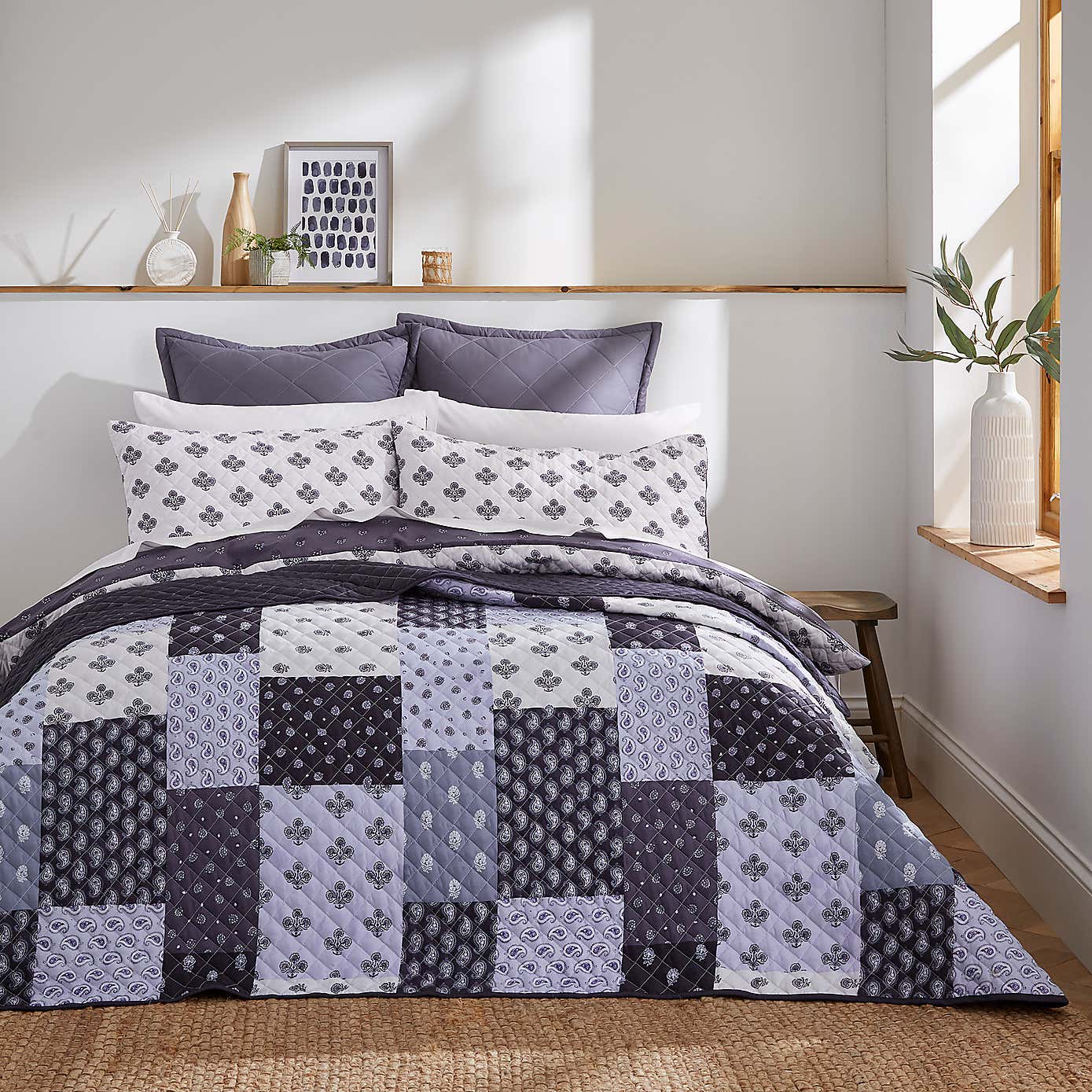 Global Block Print Bedspread