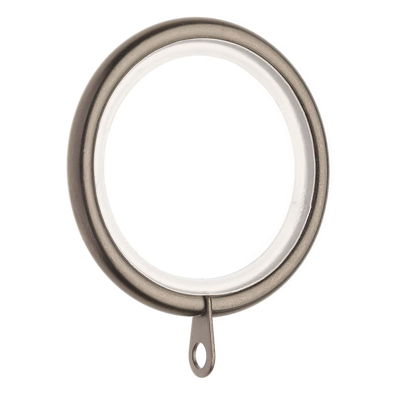 Pack of 6 Ashton Metal Curtain Rings