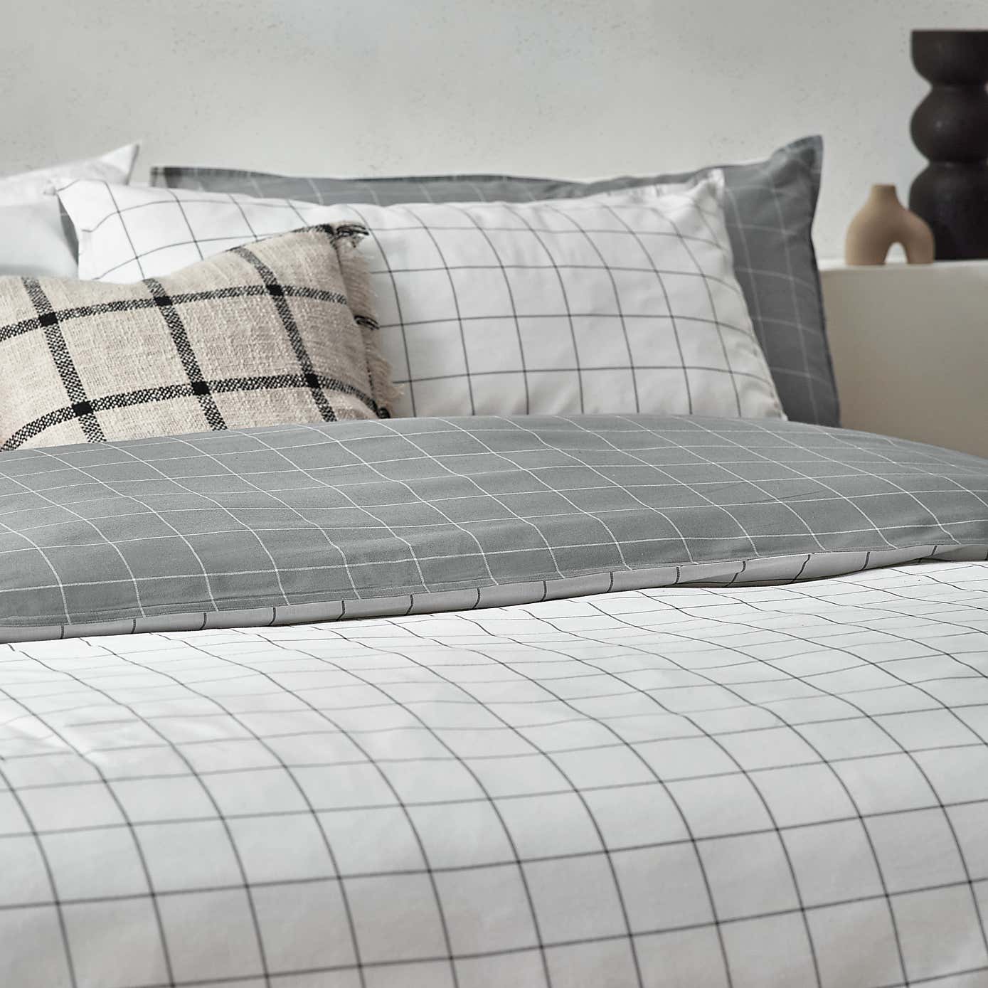 Yard Howarth Check Duvet Cover and Pillowcase Set