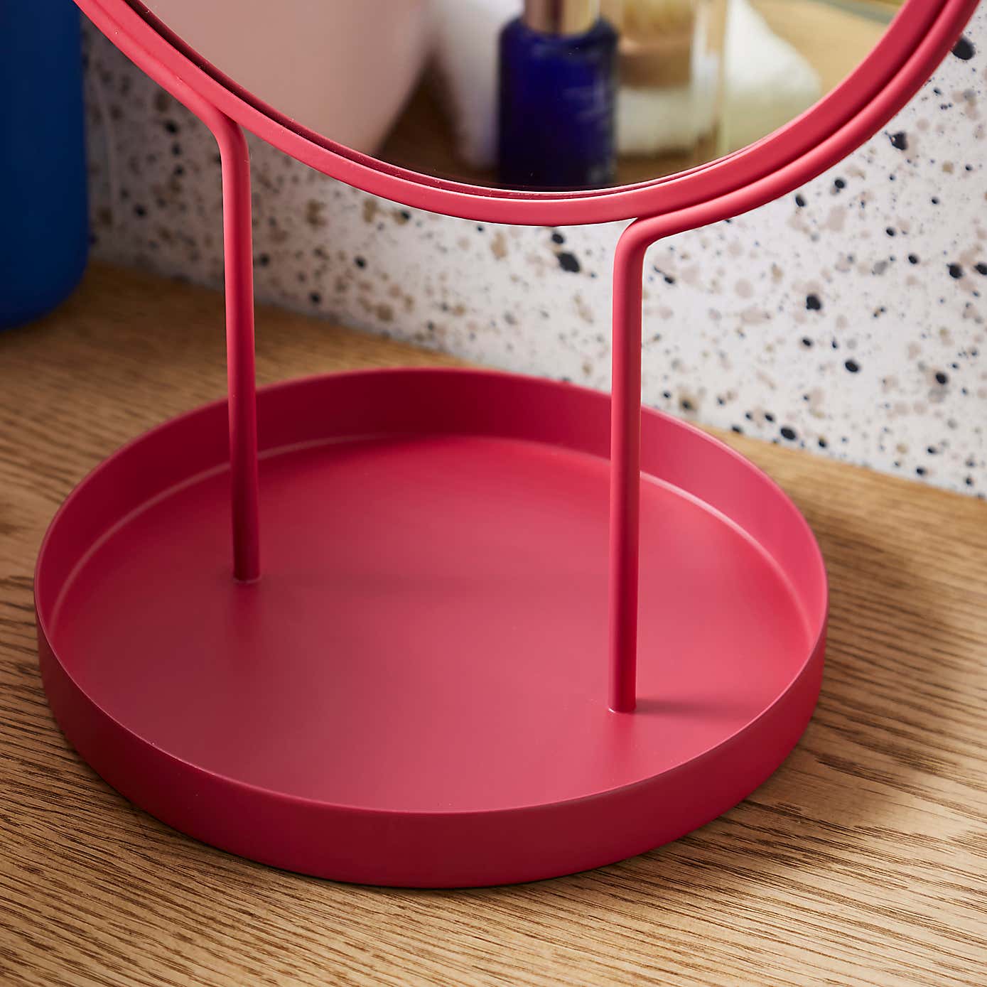 Elements Pedestal Mirror with Tray
