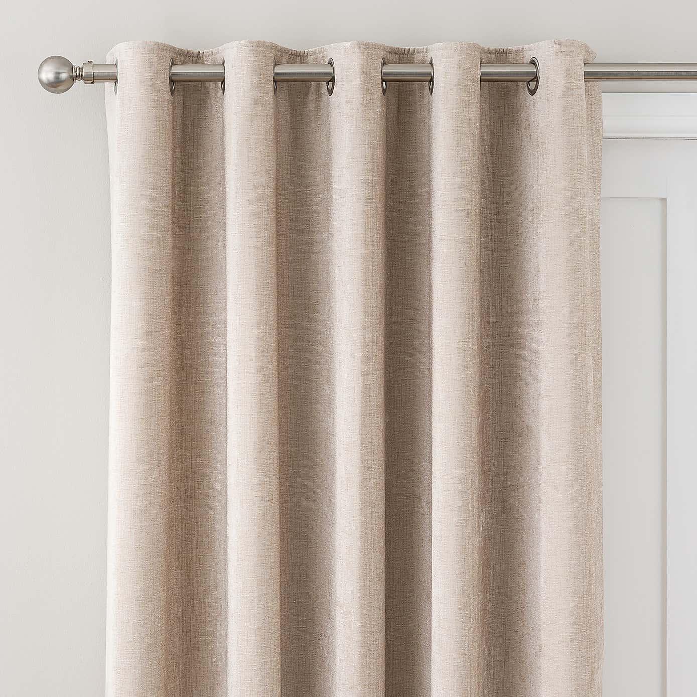 Chenille Thermal Eyelet Door Curtains
