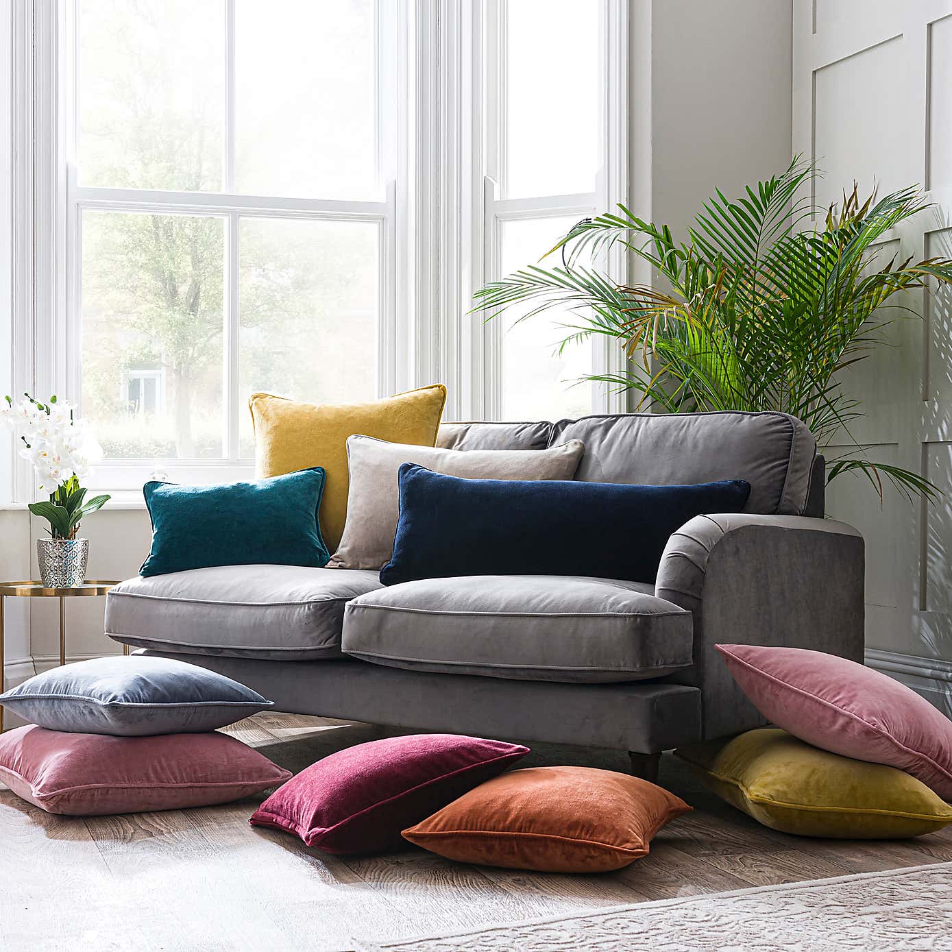 Clara Cotton Velvet Cushion