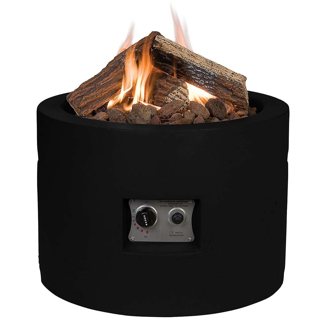 Round Black Fire Pit