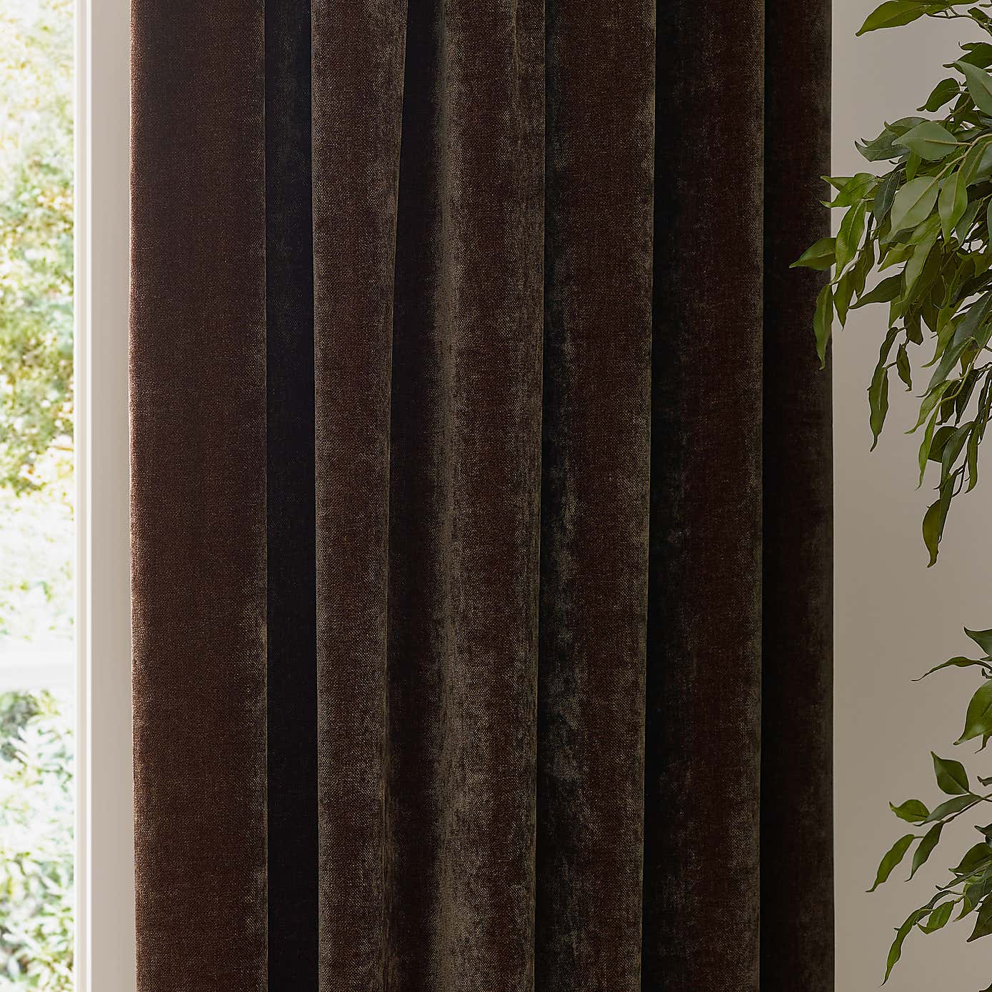 Yard Heavy Chenille Pencil Pleat Curtains