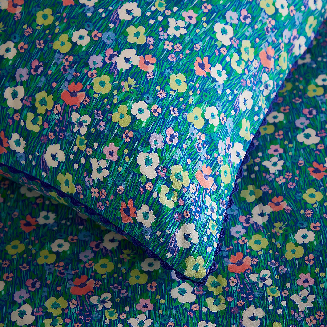 Sophie Robinson Petal Meadow 100% Cotton Standard Pillowcase Pair