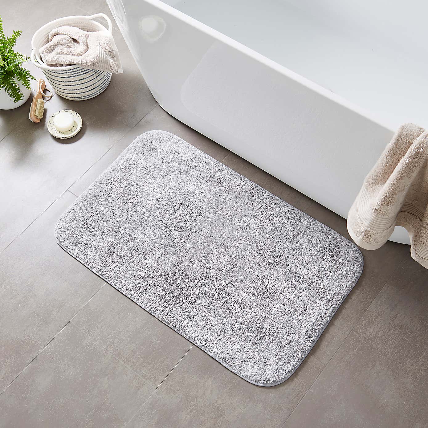 Cotton Anti-Slip Bath Mat