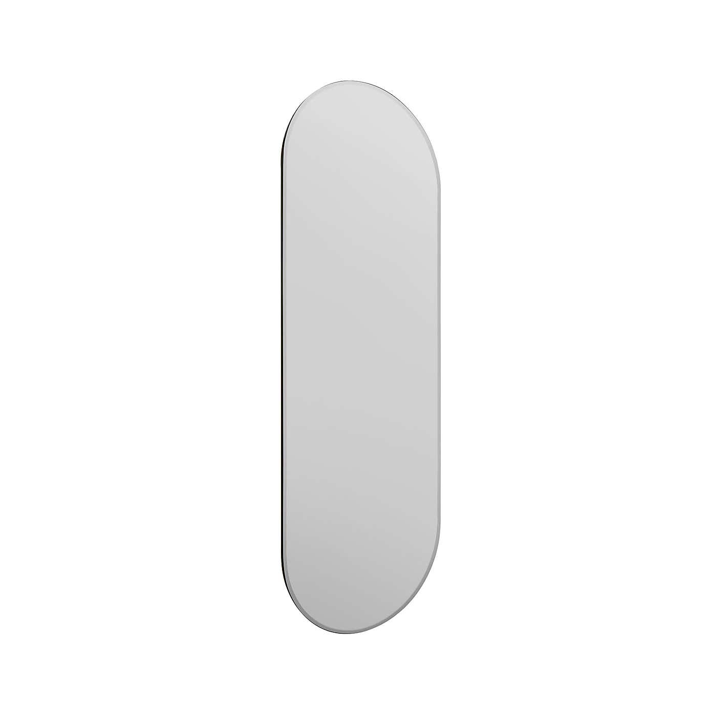 Lacuna Frameless Oval Full Length Wall Mirror