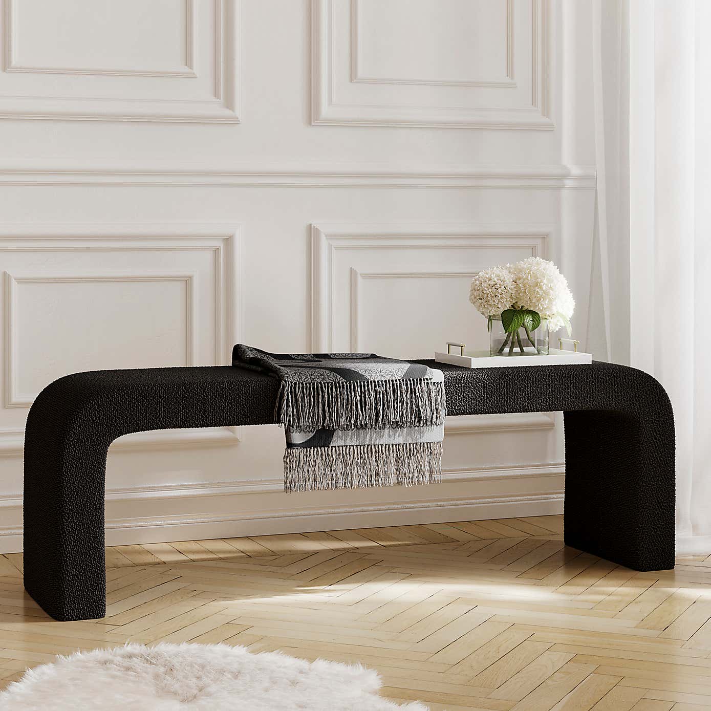 Ren Boucle Dining Bench